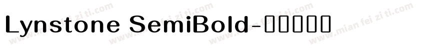 Lynstone SemiBold字体转换